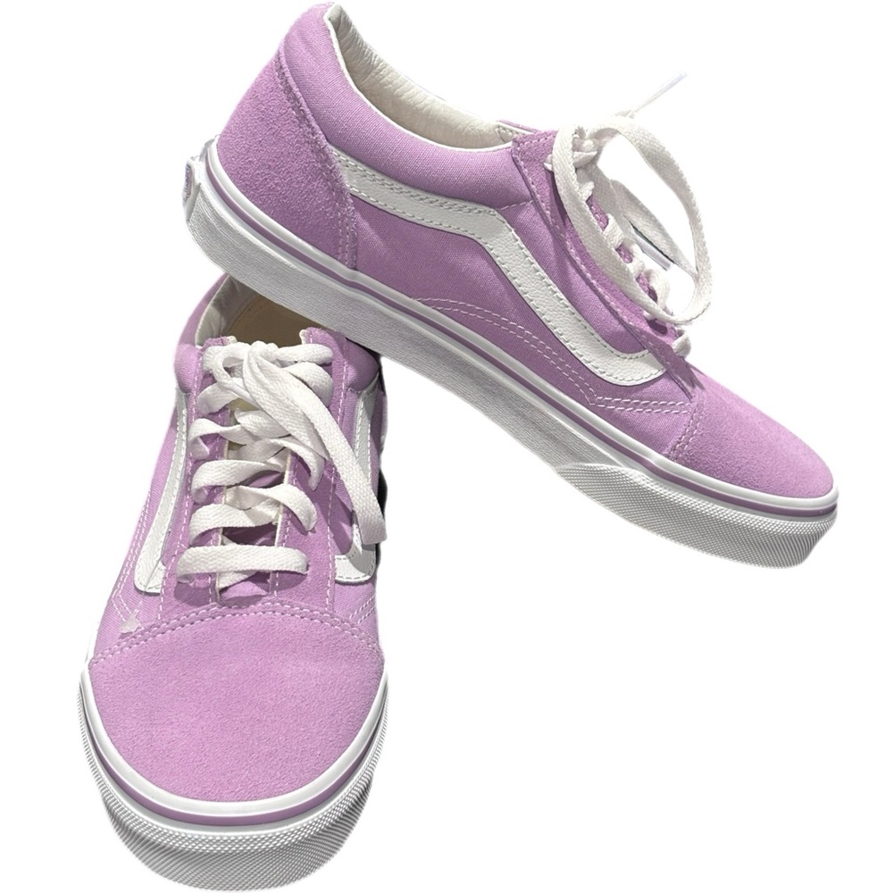 Vans Kids Shoes in Lavender and White - Picture 2 of 6